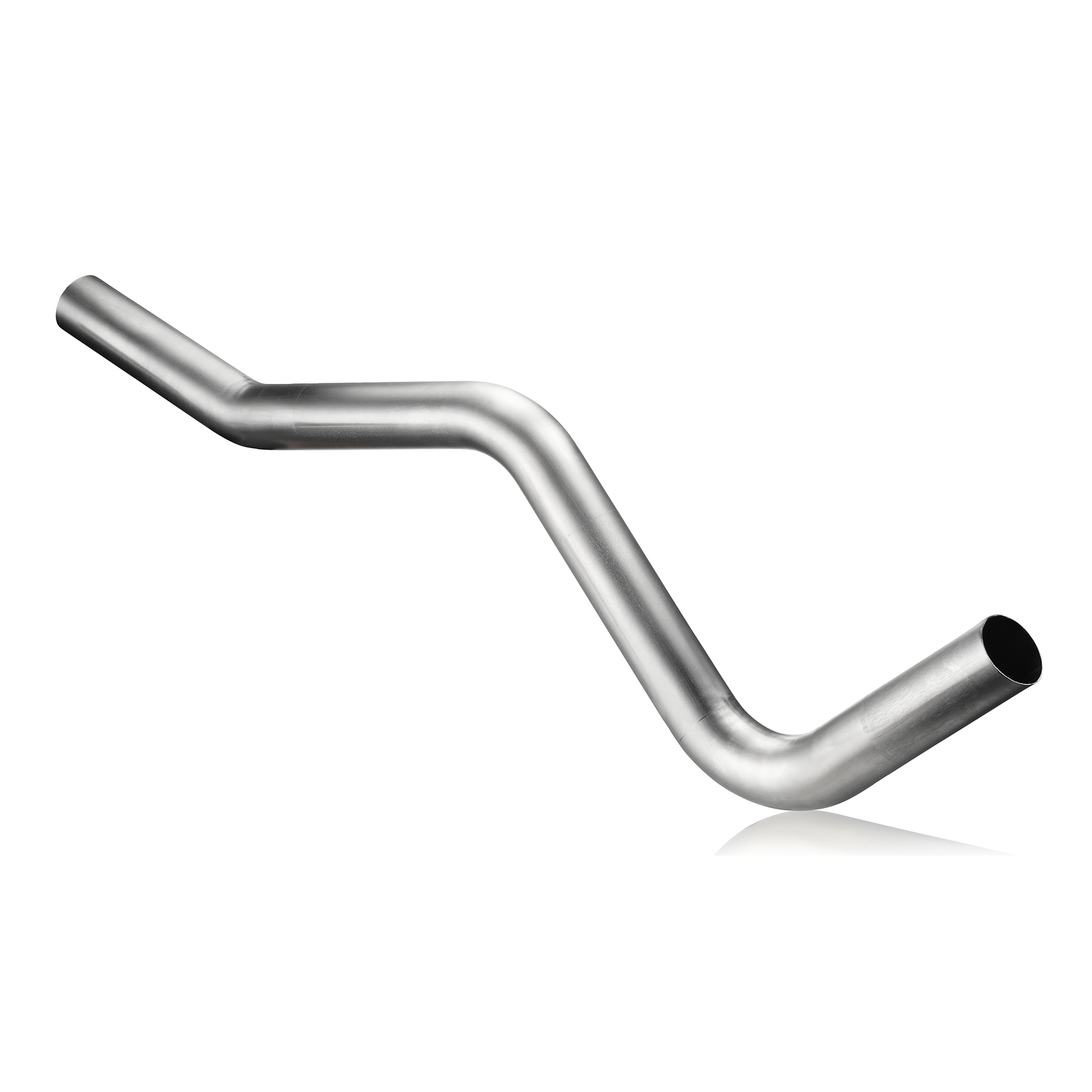 Mehrfach gebogenes Metallrohr mit präzisen Winkeln für Luft- und Raumfahrtanwendungen.