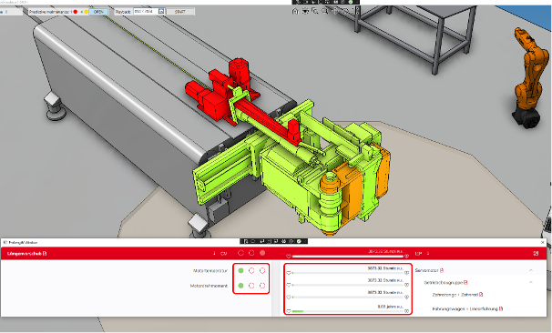 transfluid t project Software mit Predictive Maintenance und digitalem Zwilling zur Simulation und Überwachung von Rohrbearbeitungsanlagen.