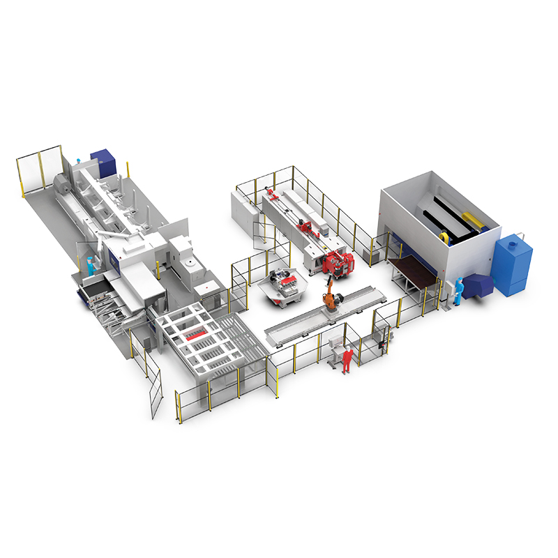 Compact manufacturing cell